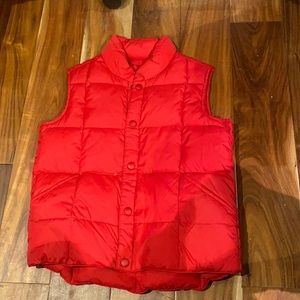Lands’ end red snow vest